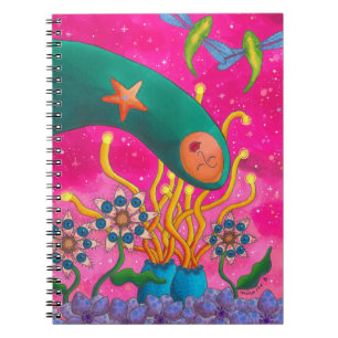 Fantasie-Garten-Notizbuch Notizblock