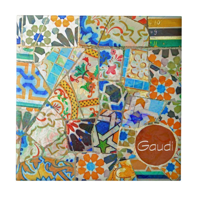 Fantasie. Gaudi. Bild 2 Fliese (Vorderseite)