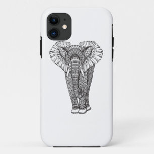 Fantasie-gemustertes Elefant-Gekritzel Case-Mate iPhone Hülle