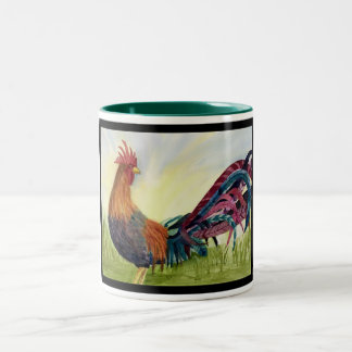 Fantasie-Geschichten-Hahn-Tasse Zweifarbige Tasse