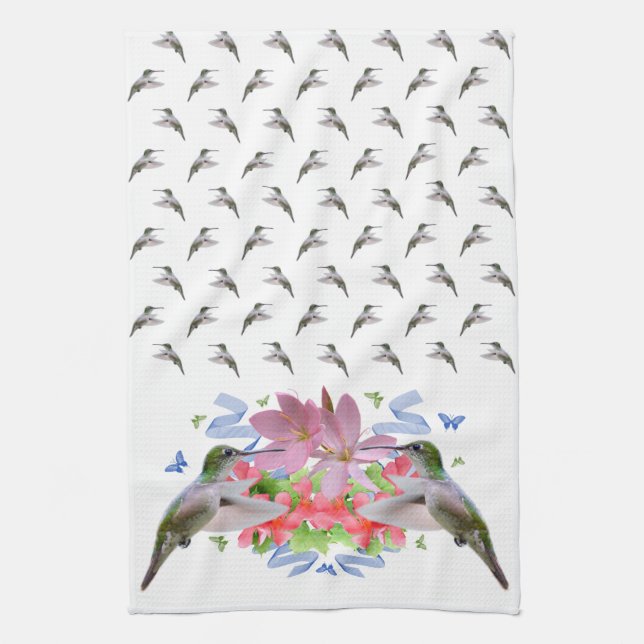 Fantasie-Geschirrtuch (weiß) Handtuch (Vertikal)