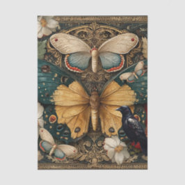 Fantasie-Gotische-Motten-Garten-Collage-Decoupage Seidenpapier