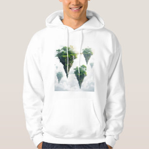 Fantasie-Himmelsbild – Funkelnde Vögel & Wolke Hoodie