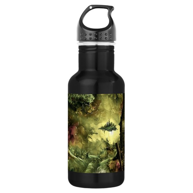 Fantasie im Amazonas Edelstahlflasche (Vorderseite)