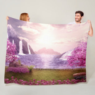 FANTASIE IN PINK FLEECEDECKE