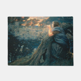 Fantasie in Twilight (von Edward Robert Hughes) Fußmatte