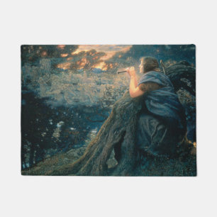 Fantasie in Twilight (von Edward Robert Hughes) Fußmatte