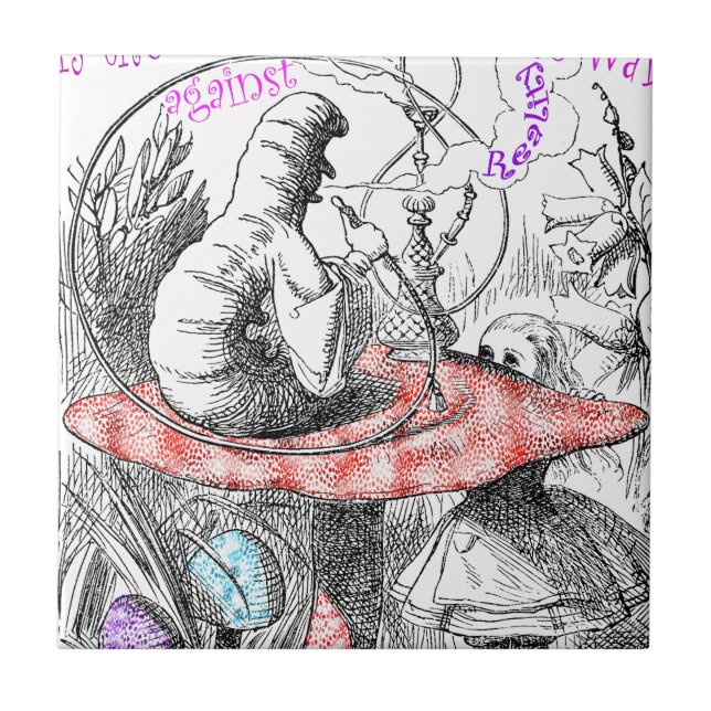 Fantasie ist die einzige Waffe im Krieg… Fliese (Vorderseite)