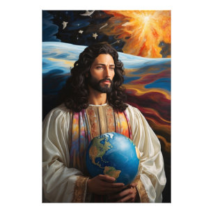*~* Fantasie Jesus AP50 Universe Earth Fotodruck