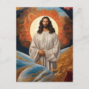 *~* Fantasie Jesus Christus AP50 Universe Earth Postkarte