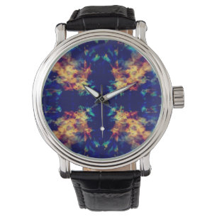 Fantasie-Kaleidoskopmuster Armbanduhr