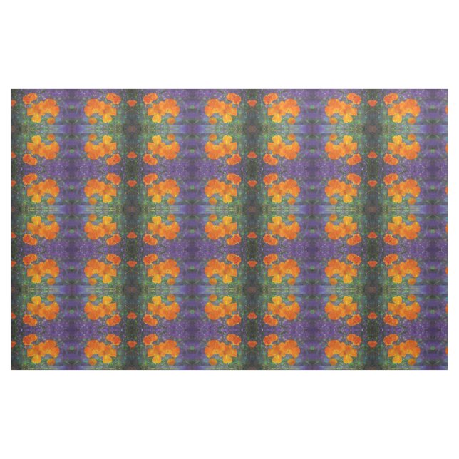 Fantasie-Kalifornien-Mohnblumenreflexionsgewebe Stoff (Fat Quarter (45,7 x 55,9 cm))