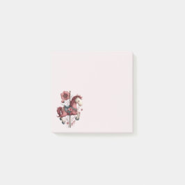 Fantasie Karussellpferd Bild Post-it Klebezettel