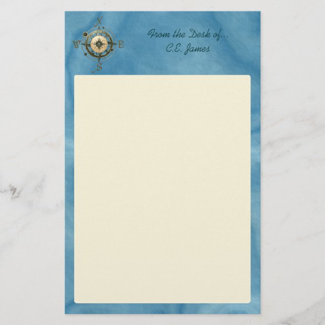 Fantasie (keltisch) Kompassdesign Briefpapier (Vorderseite)