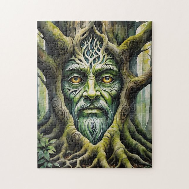 Fantasie-Keltischer-Baum-Geist Dryade Heide Puzzle (Vertikal)