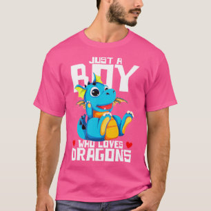 Fantasie Kreatur Nur Ein Junge Der Drachen Liebt T-Shirt