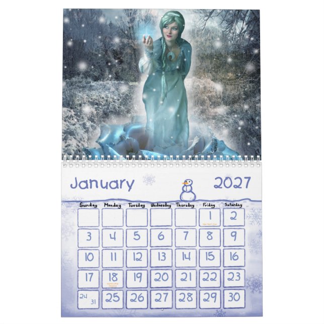 Fantasie-Kunst-Kalender - Version 2 Kalender (Jan 2027)