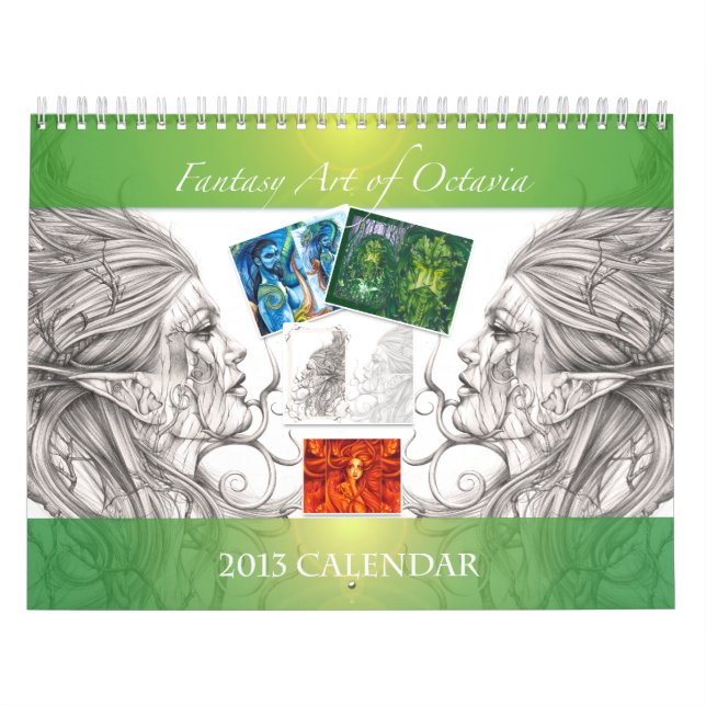 Fantasie-Kunst von Octavia 2013 Kalender (Titelbild)