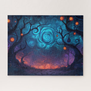 Fantasie leuchtet über verzauberten Pfad nein Puzzle