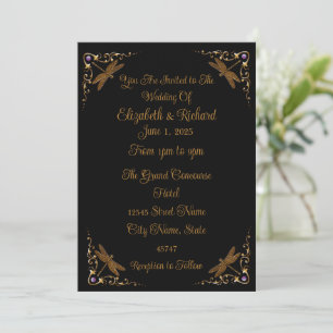 Fantasie-Märchenhochzeit Einladung