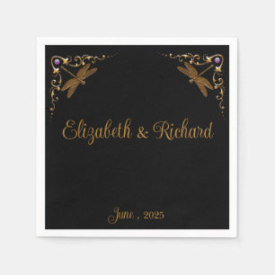 Fantasie Märchenhochzeit Serviette