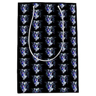 Fantasie Meer Bestie Drache Schwarzes Mythisches W Mittlere Geschenktüte
