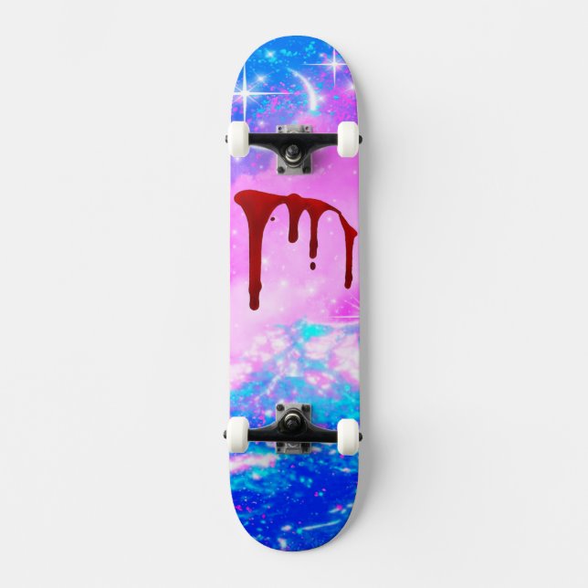 Fantasie mit Blut Skateboard (Vorderseite)