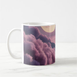 Fantasie Mondlicht Fluss Traumlandschaft Illustrat Kaffeetasse