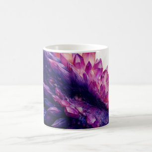 Fantasie Mystical Amethyst Crystal Dragon Beast Kaffeetasse