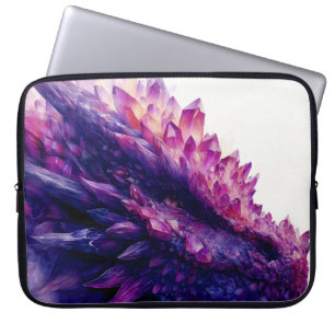 Fantasie Mystical Amethyst Crystal Dragon Beast Laptopschutzhülle