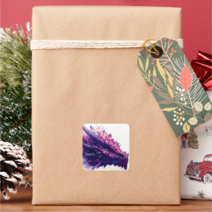 Fantasie Mystical Amethyst Crystal Dragon Beast Quadratischer Aufkleber