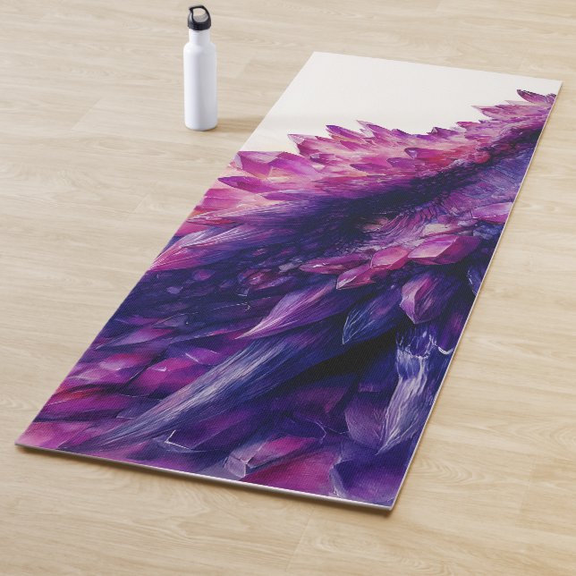 Fantasie Mystical Amethyst Crystal Dragon Beast Yogamatte (Beispiel)