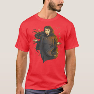 Fantasie Mystische Frau Hexe Okkultistische Ästhet T-Shirt