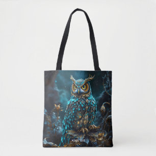 Fantasie Niedlich Brass Türkis Owl