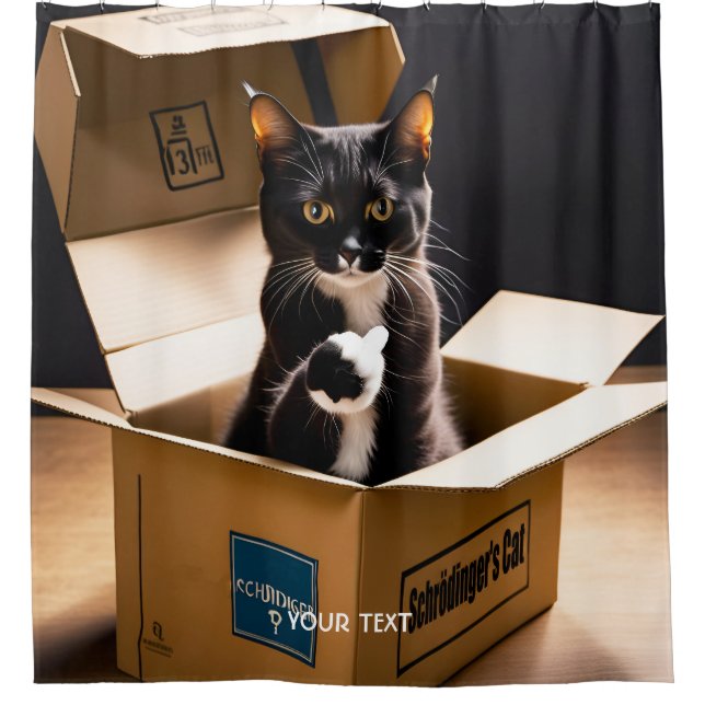 Fantasie Niedlich, dass die Katze leben Duschvorhang (Vorderseite)