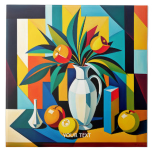 Fantasie Niedlich kubanisches Stillleben Fliese