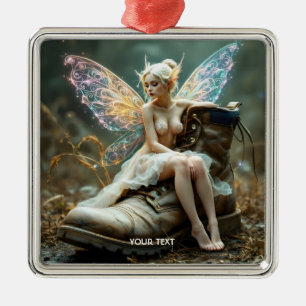 Fantasie Niedlich Old Big Boot Ornament Aus Metall