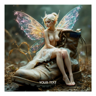 Fantasie Niedlich Old Big Boot Poster