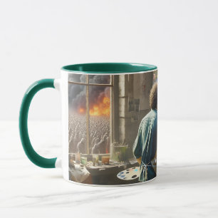 Fantasie Niedliche Blume Gedeckter Garten Tasse