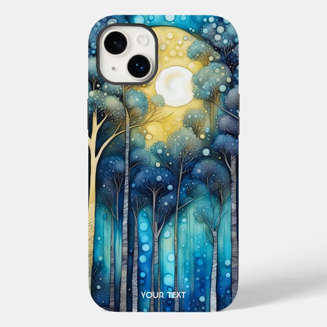 Fantasie Niedlichen Abstrakten Wald Moon Case-Mate iPhone Hülle (Rückseite)
