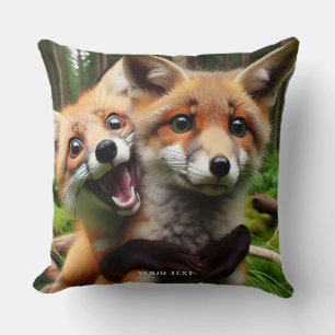 Fantasie Niedlichen Foxenwald Kissen