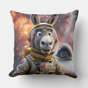 Fantasie Niedlicher Donkey Astronautenraum Kissen