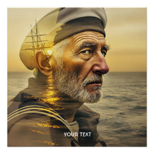 Fantasie Niedliches Altes Sailmeer Poster