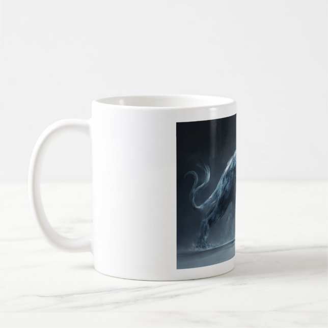 Fantasie-Panther-Monster  Kaffeetasse (Links)