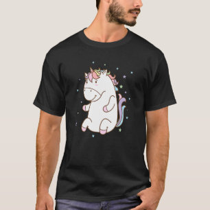 Fantasie-Pferd dick kuscheliges Einhorn T-Shirt