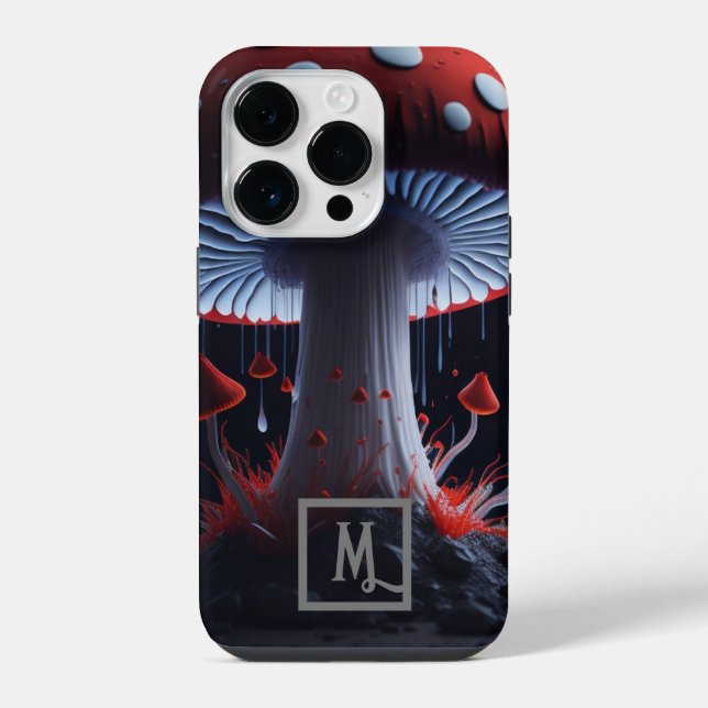 Fantasie-Pilz iPhone Hülle (Rückseite)