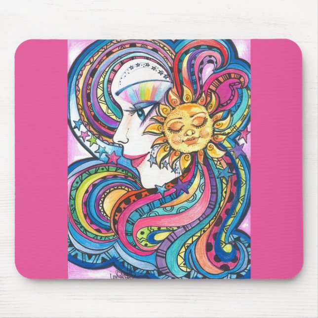 Fantasie-Regenbogen und Sun Mousepad (Vorne)