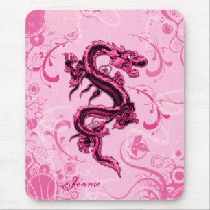 Fantasie-rosa Drache-Mausunterlage Mousepad