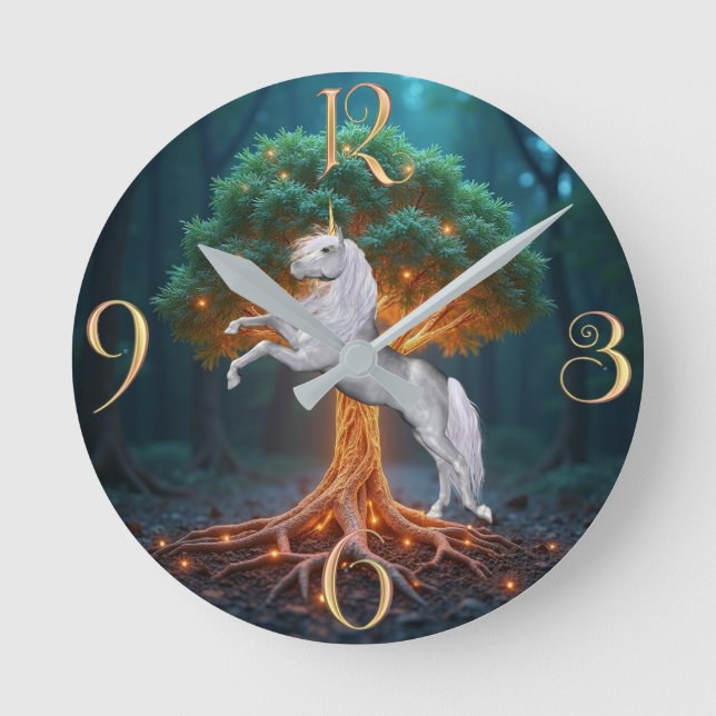Fantasie Runde Wanduhr (Vorderseite)