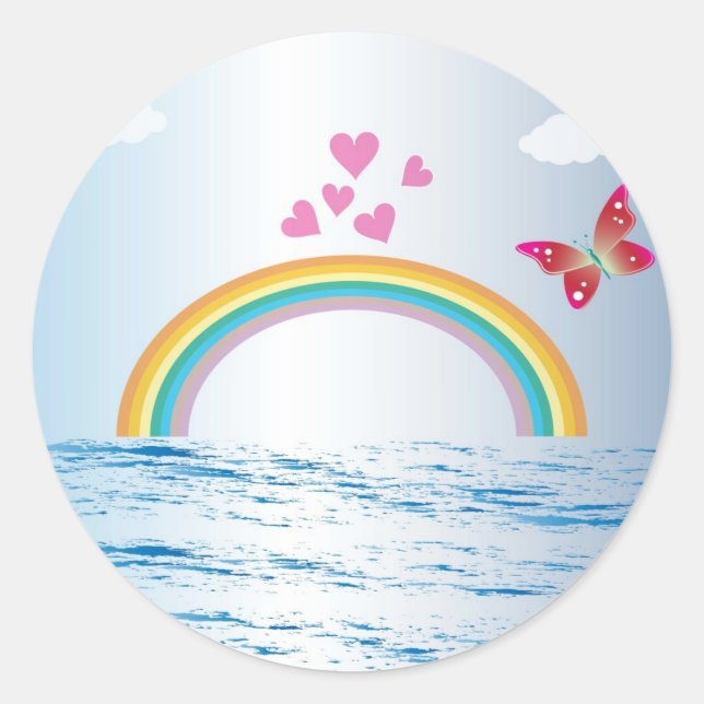 Fantasie Runder Aufkleber (Vorderseite)